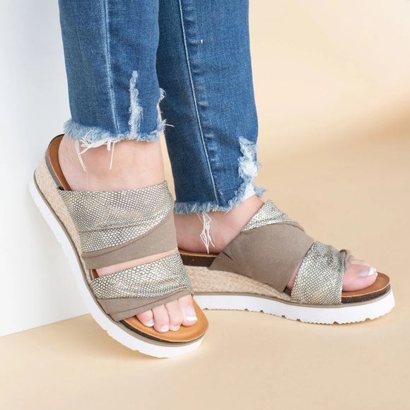 Corkys Shoes - Corkys Believe Wedge Sandals